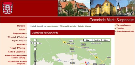 Screenshot, Gemeinde Sugenheim